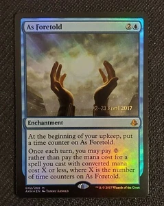 1x As Foretold Prerelease Foil (NM) Mythic - Amonkhet - Magic the gathering MTG - Bild 1 von 2