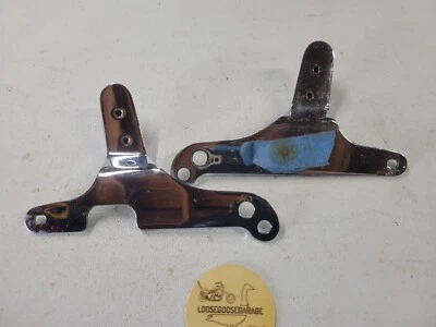 97-08 Harley Davidson Touring Cromo Barra Sissy Placas Laterales Soportes Soportes FLHR Foto 1 de 4