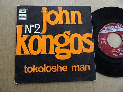 DISQUE 45T DE  JOHN KONGOS  " TOKOLOSHE MAN " - Photo 1/2