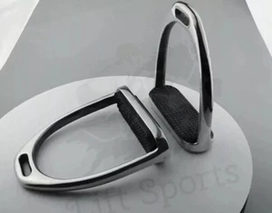 "Staffe di sicurezza per equitazione inglese 5" ferri lucidatura lucidatura finitura inox - Foto 1 di 3