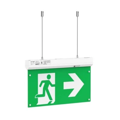 VTAC Maintained LED 3w Emergency Fire Exit Sign Light Left or Right Up Down Daylight