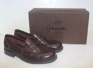 Church's English Shoes Burnt Brown Michigan Leather Neston Loafers 8.5 UK/9.5 US - Picture 1 of 15