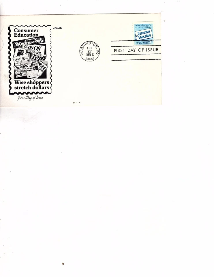 US stamps 2005 Consumer Education FDC. Artmaster Cachet 47 covers in auction g12 - Image 1 of 1