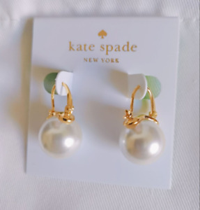 New kate spade White pearl earrings
