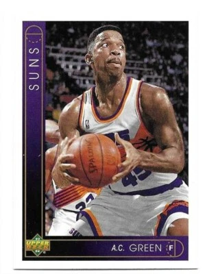 A.C. GREEN 1993-94 UPPER DECK CARD NEAR MINT CONDITION - Image 1 of 2