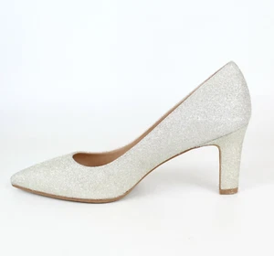 NEW Stuart Weitzman Adria Glitter Heel Pumps for Party & Wedding EUR 39/ US 8.5B - Picture 1 of 13