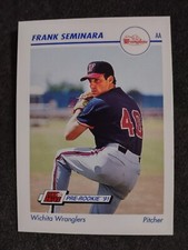 1991 Line Drive AA #618 Frank Seminara Wichita Wranglers