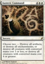 Lorwyn Austere Command x1 Moderate Play, English Magic Mtg M:tG