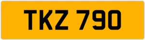 TKZ 790 T 3x3 DATELESS PRIVATE NUMBER PLATE TOM TONY TEL TOD TODD TAM TAJ TRACE - Picture 1 of 1