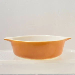 Pyrex Casseruola Rotonda Piatto Forno Vecchio Frutteto 1 Pinta 24 Vintage - Foto 1 di 9