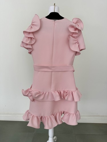 Bellissimo Abito Valentino Rosa Perfetto per l'Autunno e le Occasioni Molto Speciali!