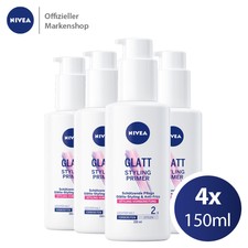 4x 150ml NIVEA Glatt Styling Primer Haarstyling Glätte-Styling Anti-Frizz-Effekt