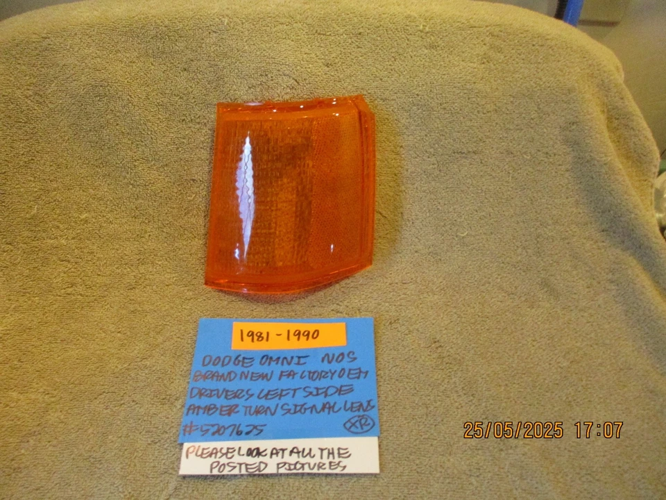 1981-1990 DODGE OMNI NOS DRIVERS TURN SIGNAL LENS 5207625 PLEASE LOOK PICTURES Foto 1 de 4