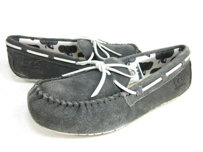 ZAPATILLAS MOCASÍN UGG RYDER JUNGLE PARA NIÑOS, CARBÓN, EE. UU. NIÑO PEQUEÑO TALLA 1 Foto 1 de 4