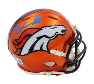 Brandon Marshall Signed Denver Broncos Speed Flash NFL Mini Helmet - Picture 1 of 2