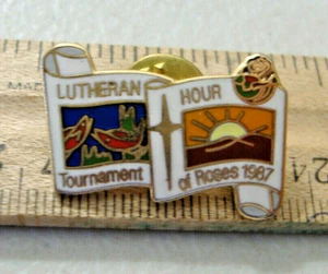 LUTHERAN HOUR ~ TOURNAMENT OF ROSES 1987 ~ TIE-TAC PIN - Picture 1 of 2