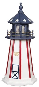 Poly Lighthouse Amish Made in USA 2' to 6' High - Patriotic #1 - Bild 1 von 2