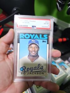 1986 Topps Traded #50 Bo Jackson Rookie Baseball Card PSA 6 Near Mint