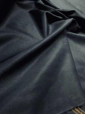 BEAUTIFUL INK NAVY POLY/RAYON TWILL SUITING FABRIC  :  PER METRE - #9434 - Image 1 of 3