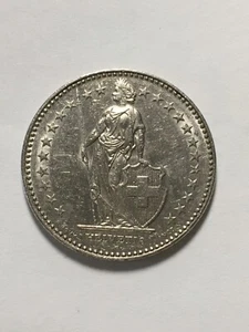 1993 Switzerland 2 Francs Coin Helvetia Standing - Picture 1 of 9