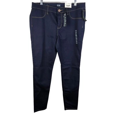 Pantalones informales elásticos de mezclilla lavado oscuro a.n.a Jeggings para mujer talla 30/10 Foto 1 de 4