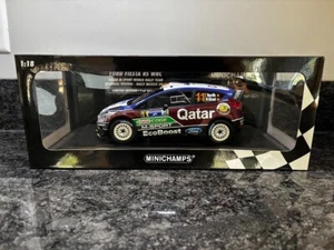 1/18 MINICHAMPS 151 130811 FORD FIESTA RS QATAR M SPORT RALLY MESSICO 2013 LTD ED - Foto 1 di 10