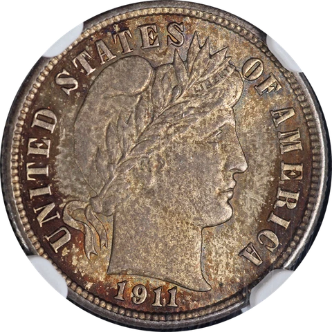 1911-P Barber Dime NGC MS64 Nice Eye Appeal Strong Strike Cover