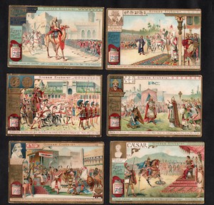 Great Conquerors Liebig Card Set 1903 Caesar Alexander Omar Egypt Charlemagne