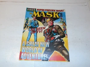 MASK Comic - FREE SUPER PREVIEW ISSUE! - Date 1986 - UK Paper Comic - Inc POSTER - Imagen 1 de 5