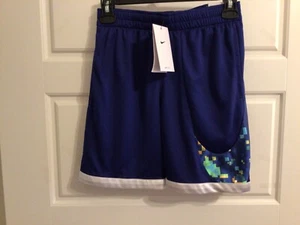 New Nike Dri-FIT Basketball Boy's YOUTH XS Shorts DX5520-455 Big Swoosh - Picture 1 of 2