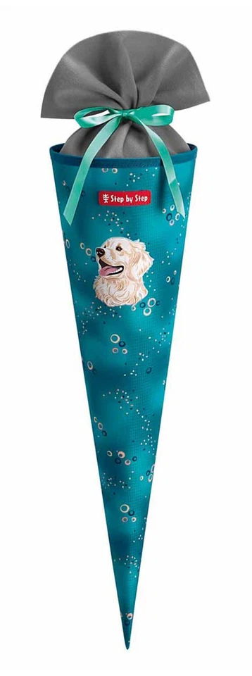 Step by Step School Cone Schultüte Dog Basty türkis gelb Neu - Bild 1 von 1
