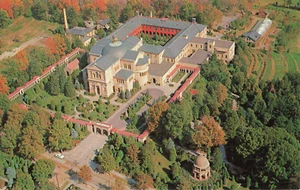 Cartolina Washington DC Monastero Francescano Chiesa Romana Bizantina Veduta aerea - Foto 1 di 2