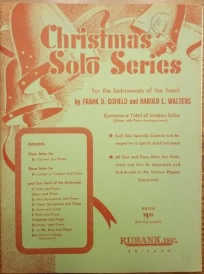 Christmas Solo Series, Rubank, 1954. Includes 16 solos & accompaniment  - Image 1 of 4