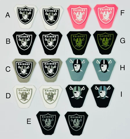 Raiders 3D Visor Clip Bumper For Under Armor Style Clips(Clips Not Included) Cover
