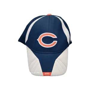 Vintage Reebok Chicago Bears Cap Hat M/L NFL Fitted Cap Stretch Embroidered - Picture 1 of 6
