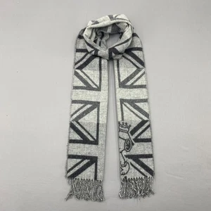 Vintage Glen Prince Schal Wolle Union Jack Peanuts Winter Weihnachten Halstücher - Bild 1 von 5