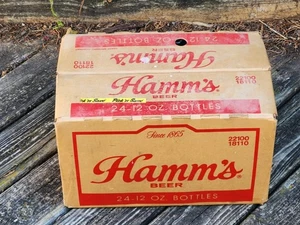 Caja de cartón vintage Hamm's Beer 24 botellas vacías portador vintage - Imagen 1 de 24