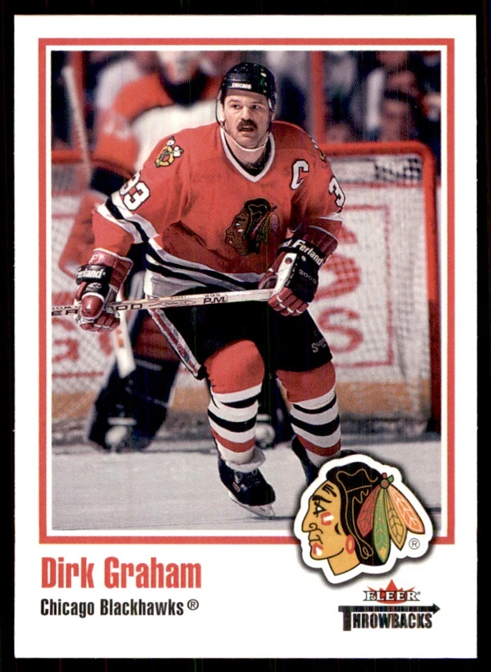 2002-03 Fleer Throwbacks Dirk Graham Chicago Blackhawks #19 - Image 1 of 2
