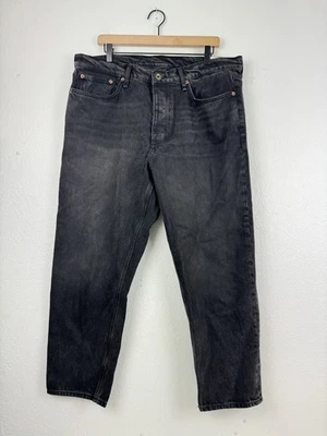 Pantalones de mezclilla negros Rag And Bone Beck Highland talla 36 botón mosca Foto 1 de 4