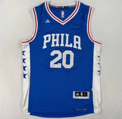 ADIDAS SWINGMAN PHILADELPHIA 76ERS FULTZ BASKETBALL JERSEY PHILA TOUGH Sz L +2 - Image 1 of 4