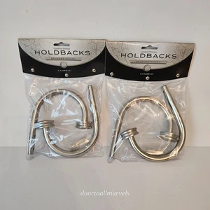 Cambria Premier Holdbacks Gebürstetes Nickel 2 Sets NEU - Bild 1 von 5