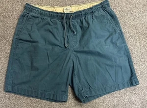 L.L. Bean Men's Classic Fit Dock Shorts, 8" Size XL 100% Organic Cotton Blue - Picture 1 of 6