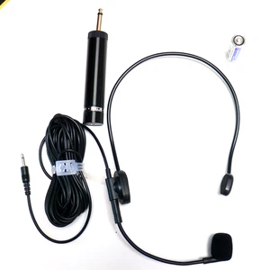 AA Battery Powered Headset Headworn Microphone Studio Condenser Mic Mixer Sound - Picture 1 of 5