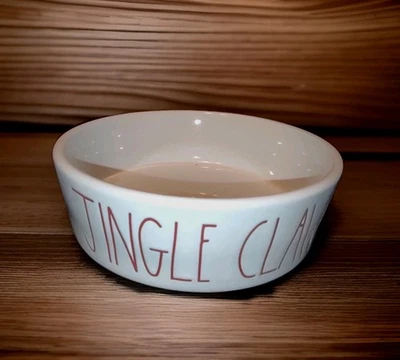 Праздничная миска для еды/воды для кошек Rae Dunn «Jingle Claws» 4,75 дюйма - Изображение 1 из 4