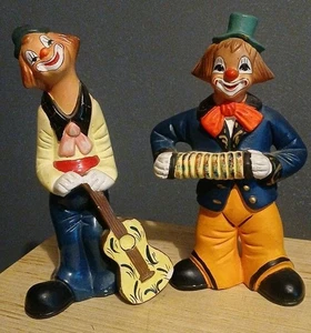 Vintage ceramic clown figurines - Picture 1 of 15