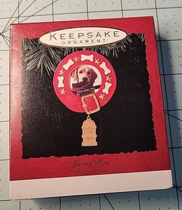 Hallmark Andenken Christbaumschmuck besonderer Hund Bilderrahmen 1993 Z11 - Bild 1 von 2