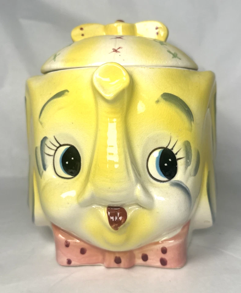 VTG Lefton ~ Yellow Elephant Cookie Jar / 1950’s - Rare! - Image 1 of 4