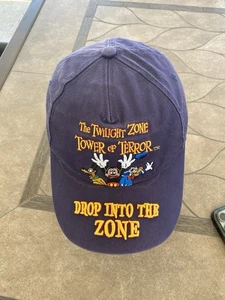 De colección Disney Torre del Terror Azul Marino Gorra Sombrero Bordado Mickey DCA RARO Disneyland - Imagen 1 de 11