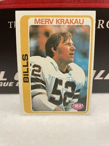 1978 Topps Football Card Merv Krakau #369 EX Combined Shipping - Picture 1 of 2