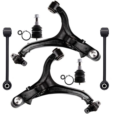 6x Fits 2006-2010 Jeep Commander Front Lower Control Arm Ball Joint Sway Bar Kit - Image 1 of 4